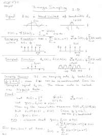 Digital Image Processing - Image Sampling - Notes | ECE 533 - Docsity
