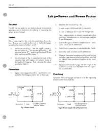 Power and Power Factor - Laboratory 3 Report | ECE 207 - Docsity