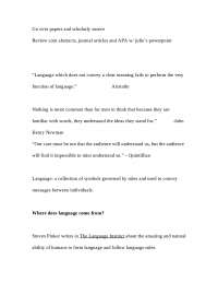 Exam Review - Introduction to Human Communication | HCOM 100 - Docsity