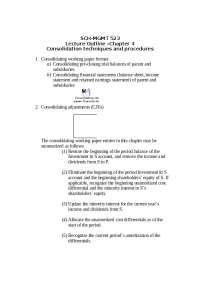 Consolidation Techniques and Procedures - Lecture Notes | SCH