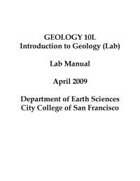 Lab Manual - Introduction to Geology | GEOL 10 - Docsity