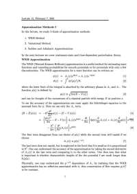 Lecture Notes on Approximation Method I, WKB Method - Quantum Mechanics I | PHY 851