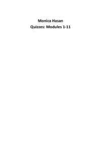 Quizzes with Solution for Instructional Design | CUIN 6373