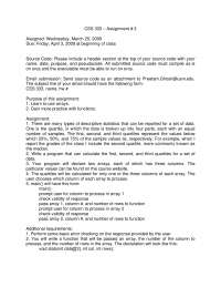 Questions for Assignment 3 - Problem Solving Using C, I | CSS 333 - Docsity