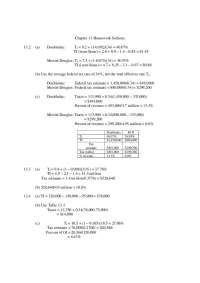 Tax & Finance Homework Solutions: Taxes, Depreciation, & CFAT Calculation - Prof. Jacob Ro