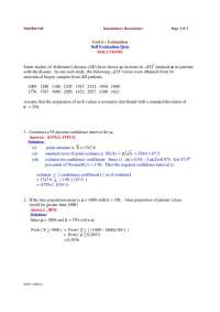 5 Questions - Introduction of Biostatistics - Quiz | PUBHLTH 540
