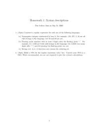 Syntax Descriptions - Assignment 1 - Programming Language Compilers ...
