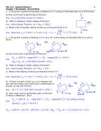 Solution of Worksheet - General Physics I | PHY 211 - Docsity