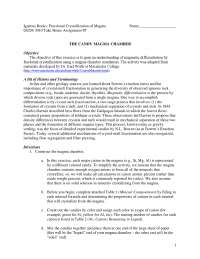 Fractional Crystallization of Magma - The Candy Magma Chamber | GEOS ...
