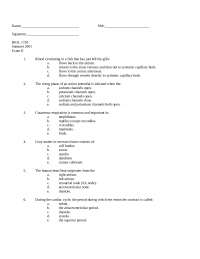 Exam 2 with Multiple Choice Questions - Principles of Biology II | BIOL ...