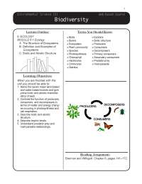 Notes on Ecology - Introduction to Environmental Science | ENVS 101 ...