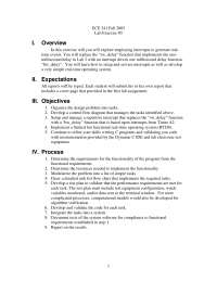 Real-Time Operating Systems - Lab Exercise #3 | ECE 341 - Docsity