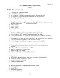 19 MCQs for Exam 2 - Intermediate Macroeconomics | ECON 3010 - Docsity