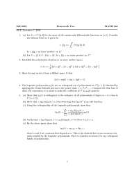 5 Questions on Functional Analysis - Homework 2 | MATH 640 - Docsity