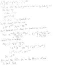 Handwritten Assignment 6 - Order Differential Equations | MATH 331 ...