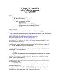 Project Management - Software Engineering - Lab 1 | CS 451 - Docsity