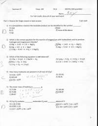 Solutions for Chapter 6 - Introduction to Chemistry - Summer 2007 ...