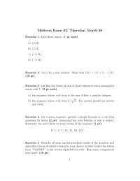 Midterm Exam 2 - Discrete Mathematics | MATH 3336 - Docsity