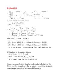 Problems Set 12 with Solution - Heat and Mass Transfer | ME 324 - Docsity
