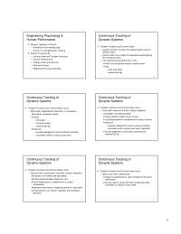 Control Order and Transfer Functions - Lecture Slides | PSYC 446 - Docsity