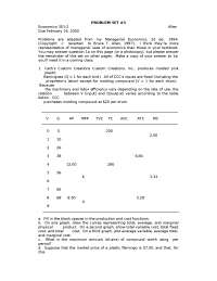 Problem Set #3 - Intermediate Microeconomics | EC 301 - Docsity