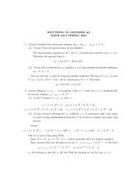 Solutions to Midterm Exam #2 - Introduction to Discrete Structures ...
