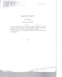 Exam 4 Solutions - Discrete and Foundational Mathematics I | MATH 187 ...