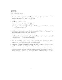 Sample Questions for Assignment 4 - Calculus III | MATH 2210 - Docsity
