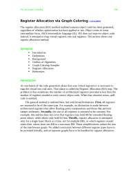 Register Allocation Via Graph Coloring - Outline | CS 322 - Docsity