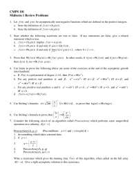 Midterm #1 Review Problems - Algorithms and Abstract Data Types | CMPS ...