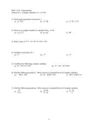 7 Questions on Trigonometry - Assignment | MAC 1114 - Docsity