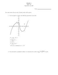 7 Questions for Test I - Calculus I - Fall 2007 | MATH 131 - Docsity