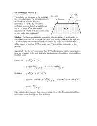 Solved Problems on Rate of Heat Transfer - Homework | ME 323 - Docsity