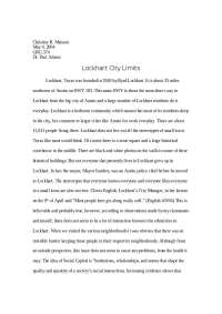 Building Social Capital in Lockhart, Texas: High School Contest for Public Park