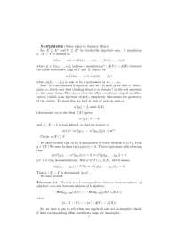 Morphisms of Algebraic Sets: Definition, Properties, and Examples