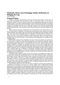 Modernity Theory and Technology Studies: Reflections on Bridging the Gap | CLASSIC 0153I