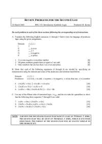 Problems on Introductory Logic Design for Exam 2 | PHL 313