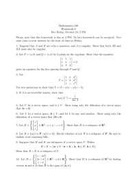 10 Questions on Linear Algebra - Homework Six | MT 210