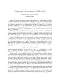 Optimal Transport Maps and Euler-Lagrange Equations