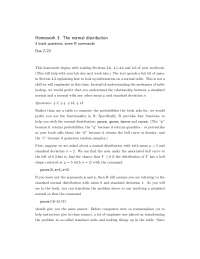 The Normal Distribution - Assignment 3 | STATS 13 - Docsity