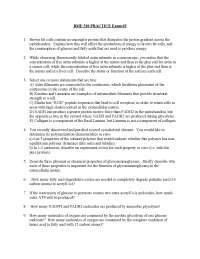 Practice for Final Exam - Biology for Biomedical Engineering | BME 510 ...
