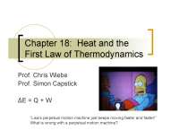 Lecture Slides on Heat and the First Law of Thermodynamics | PHY 2048C ...