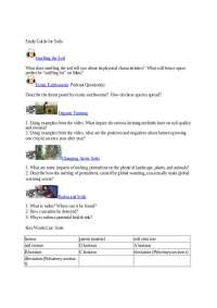 Soil Study Guide: Characteristics, Organic Farming, Earthworms, and Radon