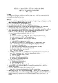 Downtown Austin Scavenger Hunt - Introduction to Urban Studies | GRG 307C