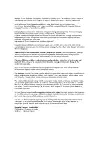 Penelope Eckert's Study: Social Categories & Linguistic Change in High School - Prof. Jame