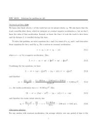Problem Set 3 Solutions - General Physics | M S 0