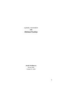 Aldous Huxley: Reflections on Oxford, Heritage, and Science in Society - Prof. Jerome F. B