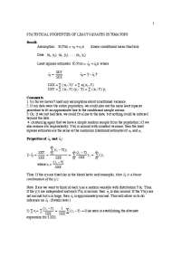 Statistical Properties of Least Squares Estimators in Simple Linear Regression
