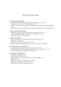 Logic & Math Course: Prop Calculus, Pred Calculus, Set Theory, Combinatorics, Functions