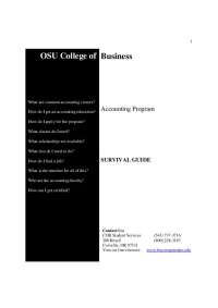 Accounting Program and Survival Guide - Study Guide | ENG 200